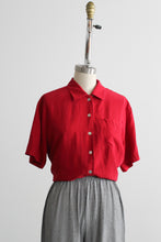 tomato silk button up