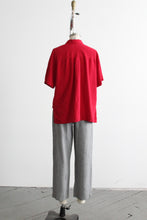 tomato silk button up