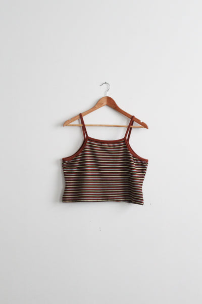 striped crop top
