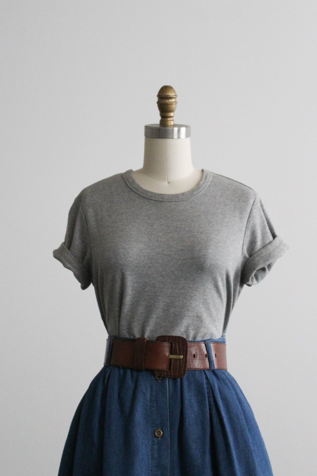 dove gray cotton tee