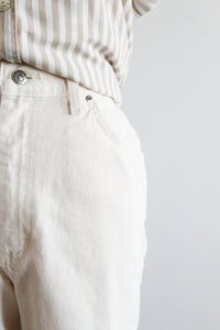 relaxed parchment jeans