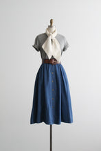 laurel lake denim midi skirt