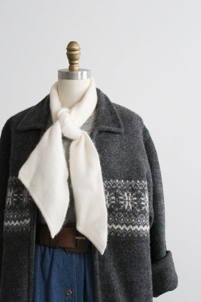 eggshell winter scarf