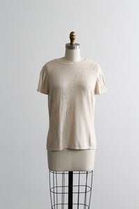 gardenia embossed knit blouse