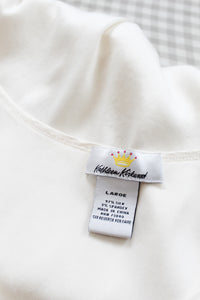 ivory silk tank