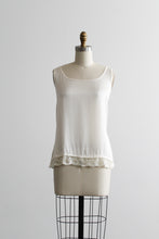 ivory silk tank