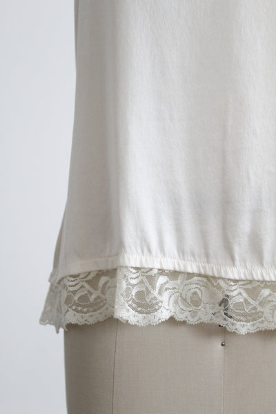 ivory silk tank