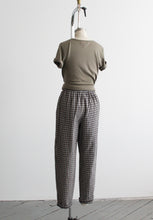 whitstable plaid cotton trousers