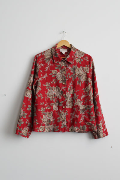 garden market linen chore coat