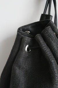 woven mini backpack