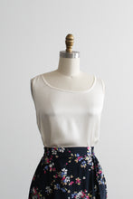 ivory silk tank