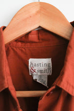 tobacco cotton button up