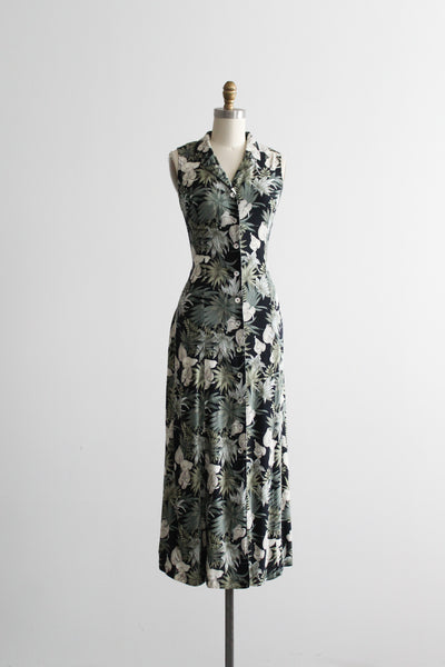 secret garden lattice-back dress