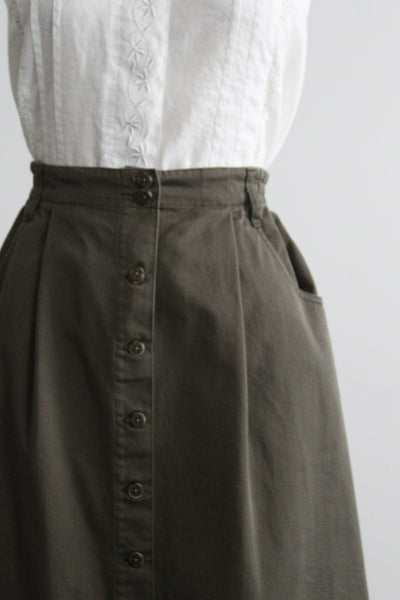 juniper cotton midi skirt