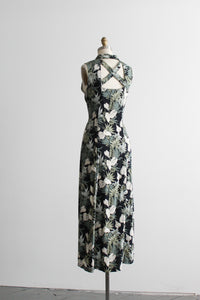secret garden lattice-back dress