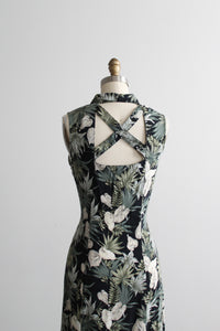 secret garden lattice-back dress