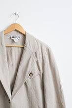 driftwood linen blazer