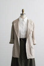 driftwood linen blazer