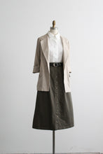 driftwood linen blazer