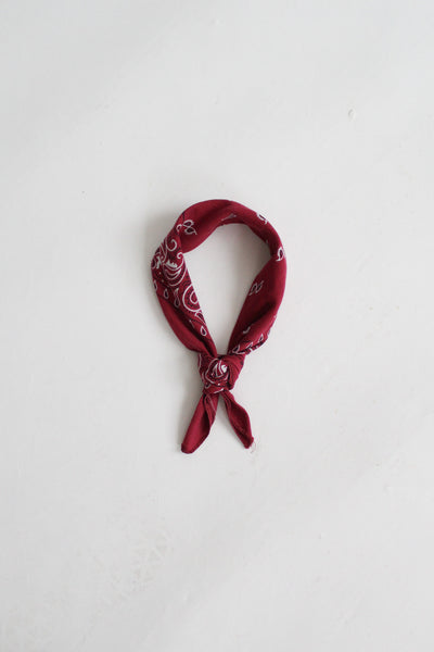 distressed oxblood cotton bandana