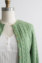 grass wool cardigan