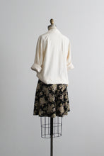 parchment silk button up