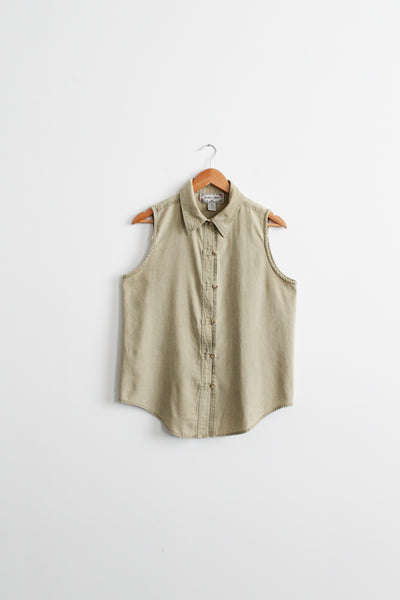 sageleaf linen button up