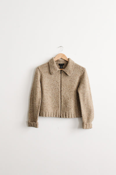 cobblestone cropped cardigan