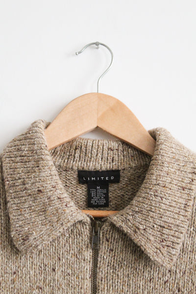 cobblestone cropped cardigan