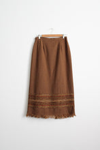 fringed blanket skirt