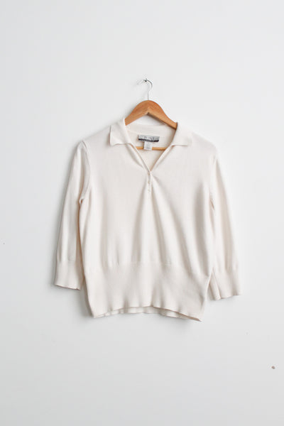 salt cotton collared pullover