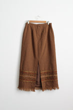 fringed blanket skirt