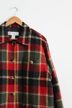 plaid wool chore coat