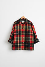 plaid wool chore coat