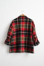 plaid wool chore coat