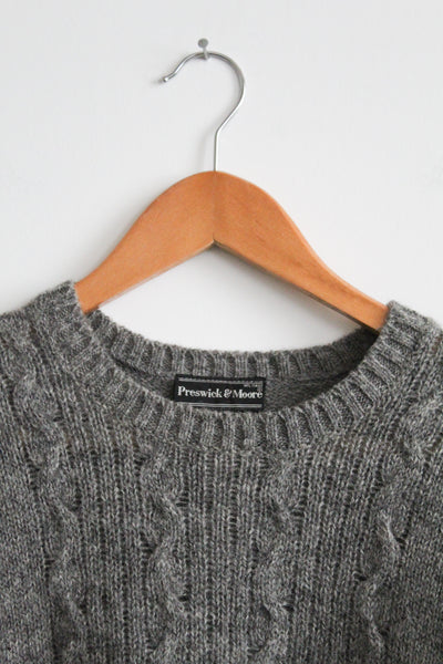 pebble shetland wool sweater