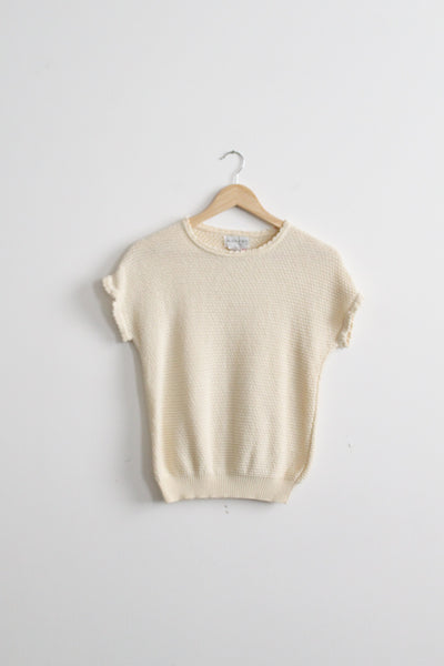 salt knit cotton tee