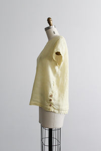 chamomile linen tee