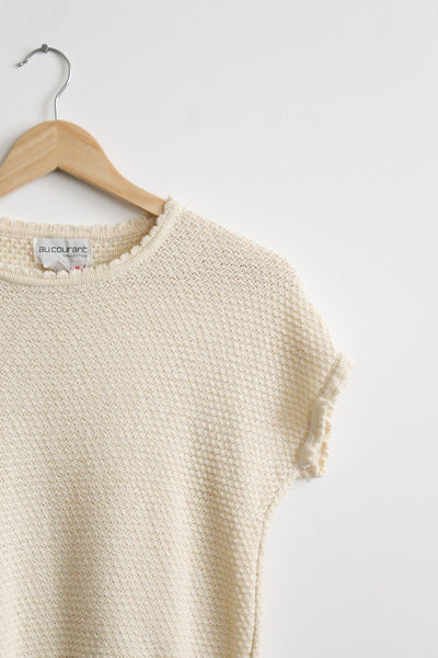 salt knit cotton tee