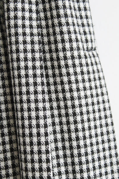 gingham pleat skirt