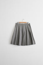 gingham pleat skirt