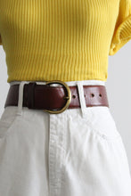 wide leather belt