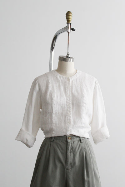 cloud linen button up