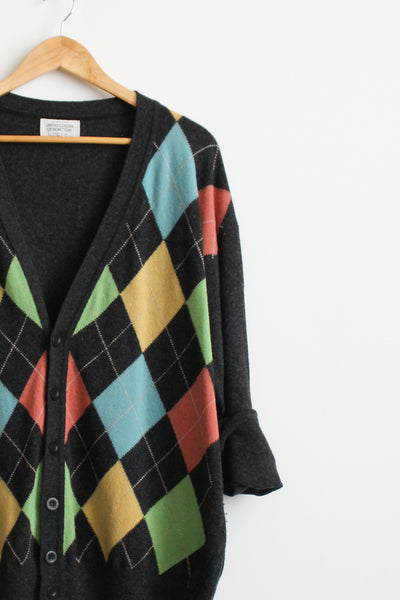 argyle grandpa sweater