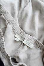 oat linen shorts