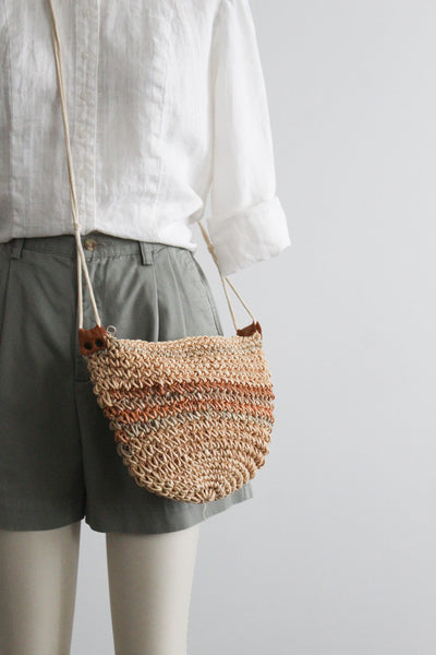 woven straw bag