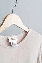 putty silk knit tee
