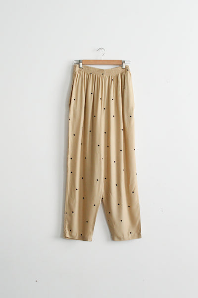 fawn dot trousers