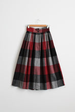hearthlight plaid wool skirt