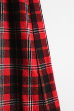 fireside plaid wool skirt